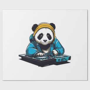 Papier Cadeau DJ Kawaii Panda