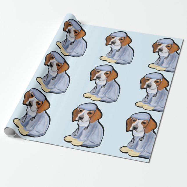 PAPIER CADEAU DOCTEUR BEAGLE (Déroulé)
