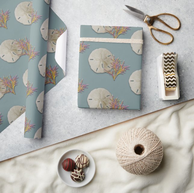 Papier Cadeau Dollar de Sable Corail de Mer (Artisanat)