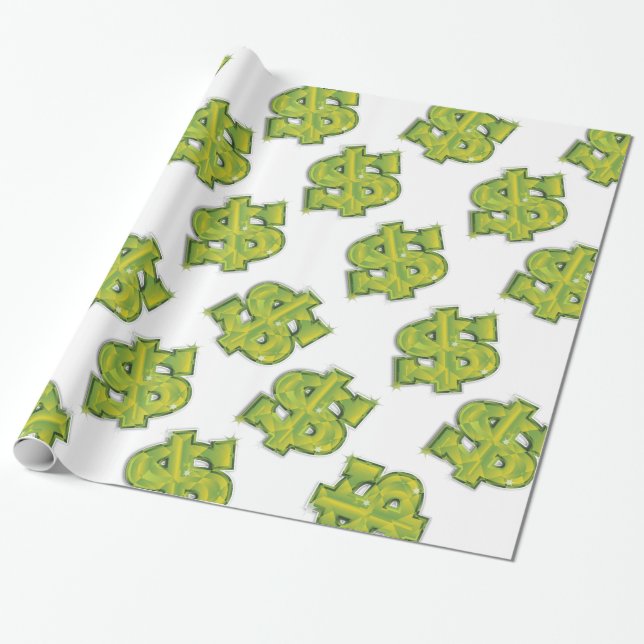Papier Cadeau Dollar des États-Unis (Déroulé)