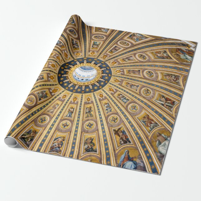 Papier Cadeau Dôme de la Basilique Saint-Pierre - Vatican, Rome, (Déroulé)