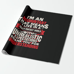 Papier Cadeau Don comptable Je Suis Comptable