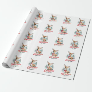 Papier Cadeau Don de Noël Oh Deer Noël est ici