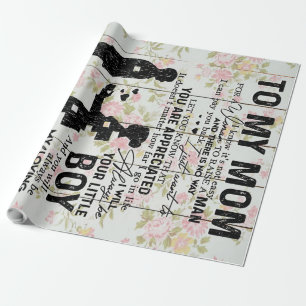 Papier Cadeau Don Son To Mom Pour Maman Décoration familiale