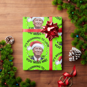 Papier Cadeau Donald Trump Funny Christmas MAGA
