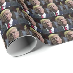 PAPIER CADEAU DONALD TRUMP KISS CHRISTMAS LIVRE