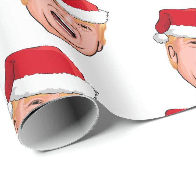 Papier Cadeau DONALD TRUMP Noël (Coin rond)