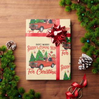 Papier Cadeau Donald Trump Papa rentre chez lui pour Noël