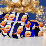 Papier Cadeau DONALD TRUMP Papier à envelopper CHRISTMAS<br><div class="desc">PAPIER DE REVÊTEMENT DE TRUMP DE NOËL</div>