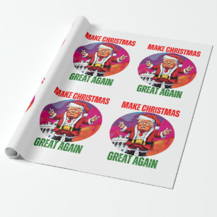 PAPIER CADEAU DONALD TRUMP - PAPIER À WRAPPER