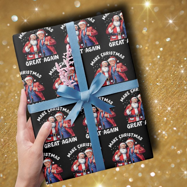 Papier Cadeau Donald Trump Père Noël | Don Trump Père Noël (Créateur téléchargé)