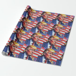 Papier Cadeau Donald Trump Pop Art