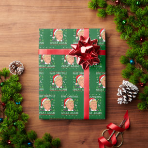 Papier Cadeau Donald Trump redonne sa grandeur à Noël