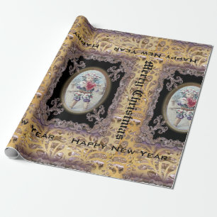 Papier Cadeau Donnant le coeur victorien