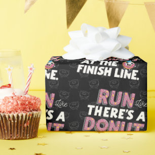 Papier Cadeau Donut à la ligne finale Funny Fitness Motivation