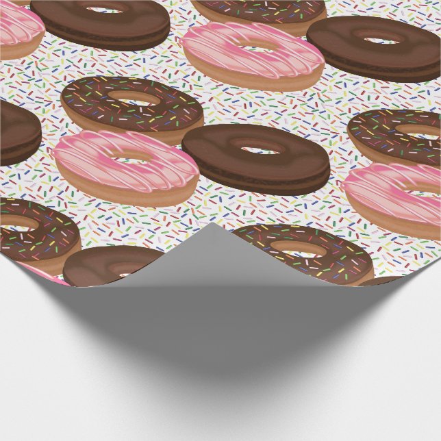 Papier Cadeau Donuts avec Sprinkles Party (Coin)