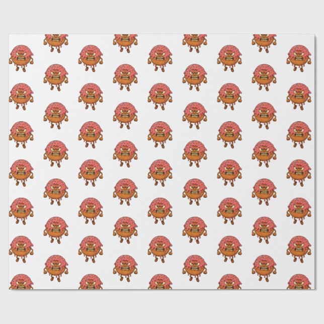 Papier Cadeau Donuts en colère II (Plat)