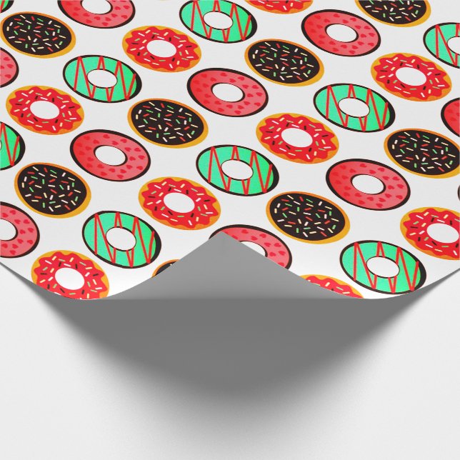 Papier Cadeau Donuts glacés colorés (Coin)