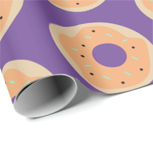 Papier Cadeau Donuts mignons Halloween poudrés glaçés