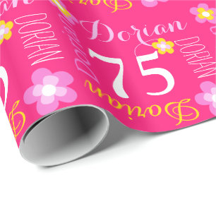 Papier Cadeau Dorian nommé fait sur commande de fleur enveloppe