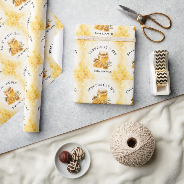 Papier Cadeau Douce comme peut être un bébé Fête de bébé de genr (Artisanat)