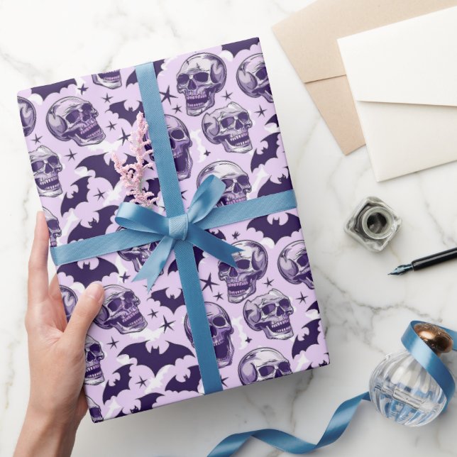 Papier Cadeau Douce Fantaisie Gothique Violet (Cadeaux)