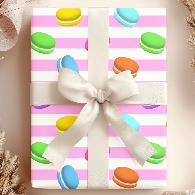 Papier Cadeau Douce Papeterie Arc-en-ciel Macarons (Créateur téléchargé)