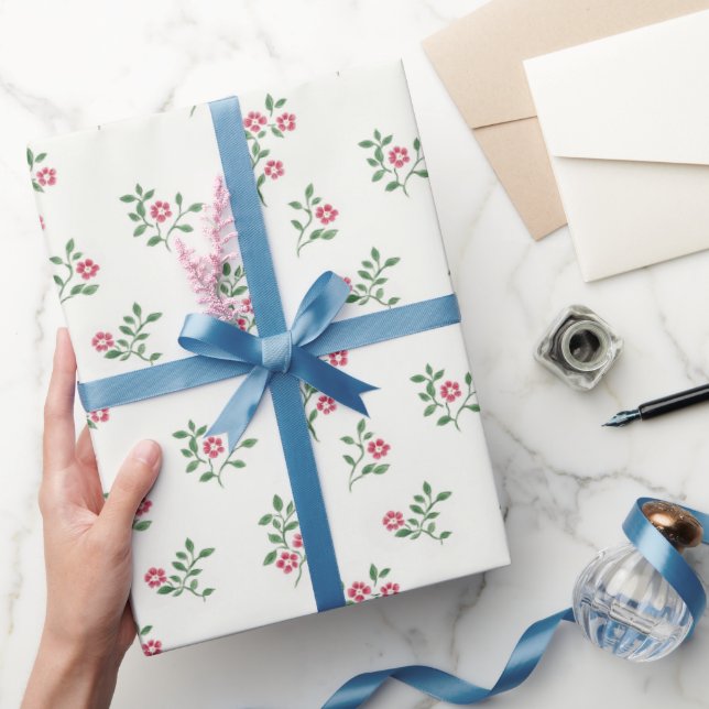 Papier Cadeau Douces Bourgeons de Fleurs (Cadeaux)