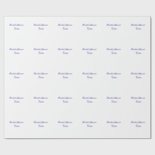 Papier Cadeau Douche de mariée violet ajouter nom date élégantst