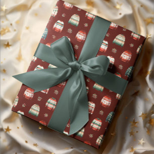 Papier Cadeau Doudou de Noël moche   Holly et Berries Motif