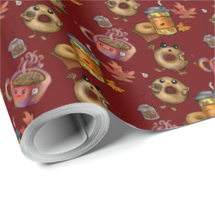 Papier Cadeau Doughnut et thé