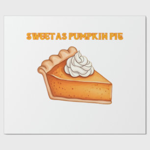 Papier Cadeau Doux comme la tarte à la citrouille � Dessert de T