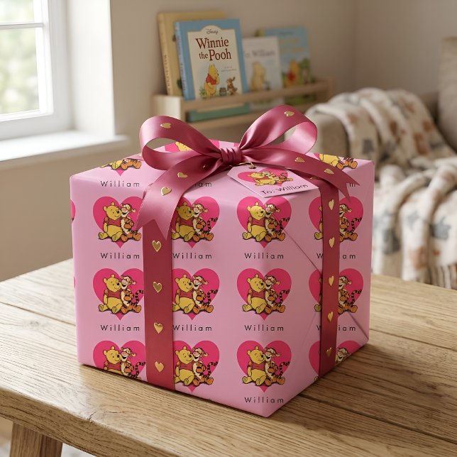 Papier Cadeau Doux Winnie l'ourson et Tigger (Créateur téléchargé)