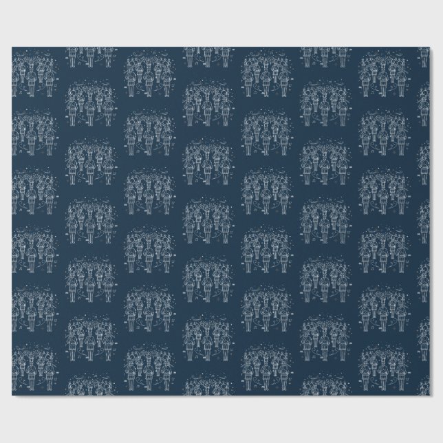 Papier Cadeau Douzième jour de Noël Papier à enveloppement de ca (Plat)