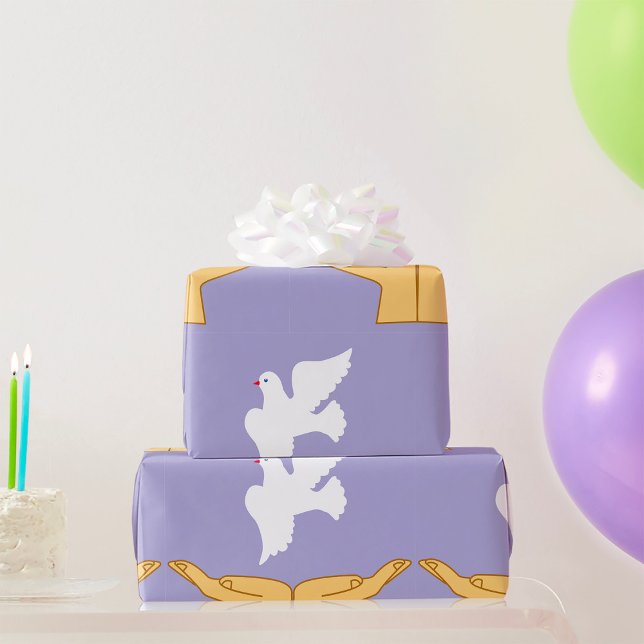 Papier Cadeau Dove Bird World Peace White (Créateur téléchargé)