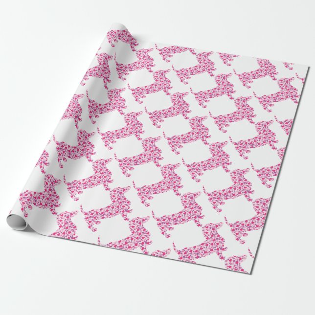 Papier Cadeau DOXIE-Coeurs (Déroulé)