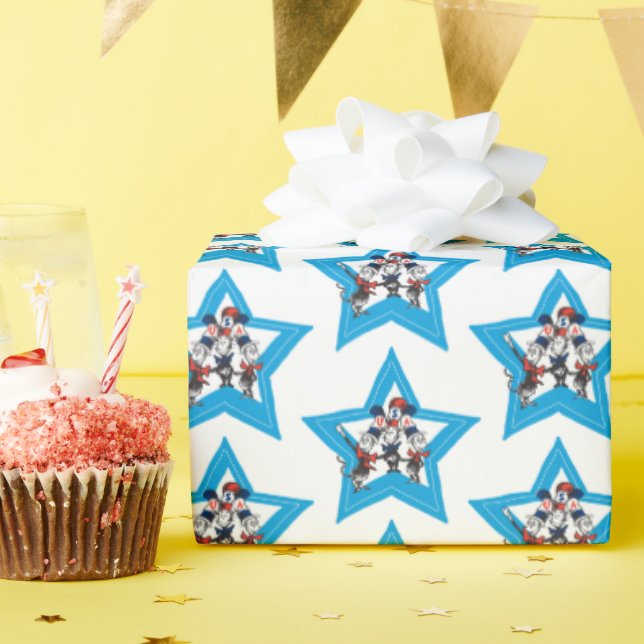 Papier Cadeau Dr. Seuss | Chapeaux graphiques USA pour petits ch (Fête d'anniversaire)