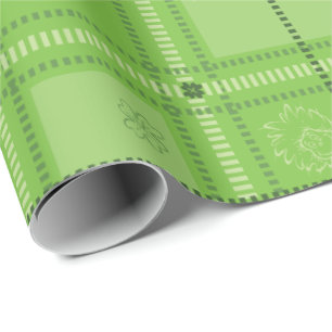 Papier Cadeau Dr. Seuss Motif carreaux de la Saint-Patrick