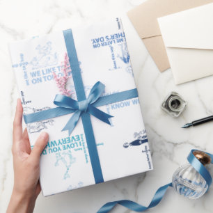 Papier Cadeau Dr Seuss   Motif de devis Fête des pères