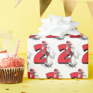 Papier Cadeau Dr. Seuss - Personnages Anniversaire Enfants