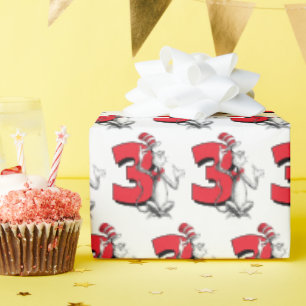 Papier Cadeau Dr. Seuss - Personnages Anniversaire Enfants