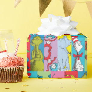 Papier Cadeau Dr. Seuss   Tranche de personnage