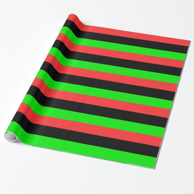Papier Cadeau Drapeau afro-américain totalement (Déroulé)