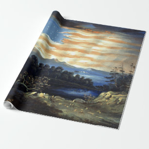 Papier Cadeau Drapeau américain céleste Lever de soleil William