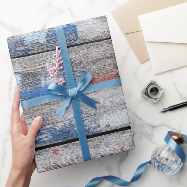 Papier Cadeau Drapeau américain estampillé sur la plaque de sour (Cadeaux)