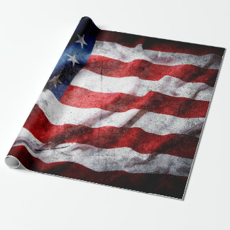 Papier Cadeau Drapeau américain Grunge