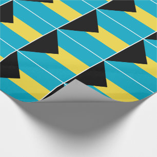 Papier Cadeau Drapeau bahamien