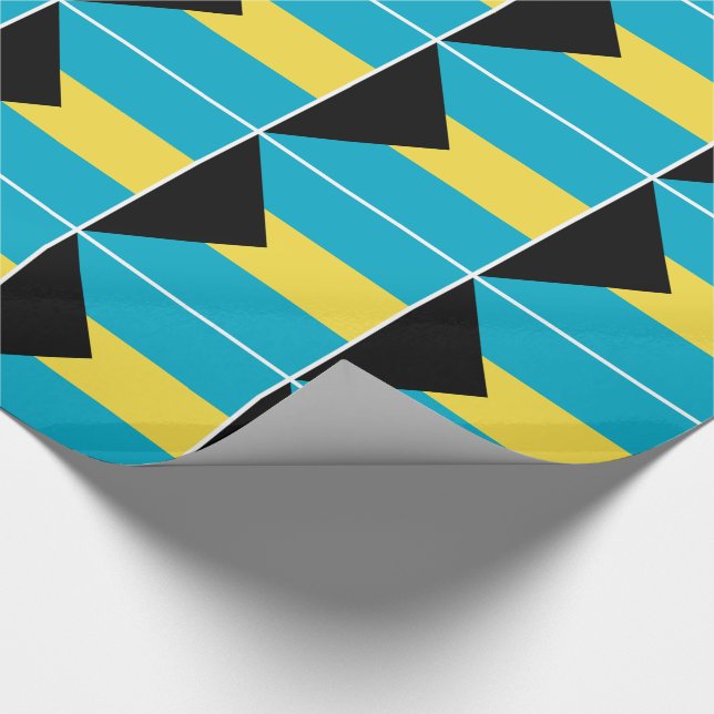 Papier Cadeau Drapeau bahamien (Coin)