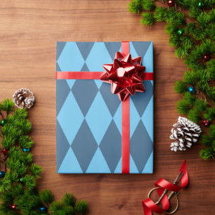 Papier Cadeau Drapeau bleu Bavaria Rhombus Motif