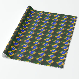 Papier Cadeau Drapeau brésilien BR Brasil